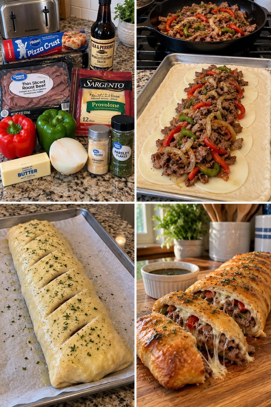 Easy Philly Cheesesteak Stromboli Recipe for Dinner