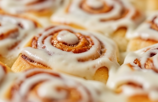 Fluffy No-Roll Cinnamon Rolls with Pecan & Raisin Swirl