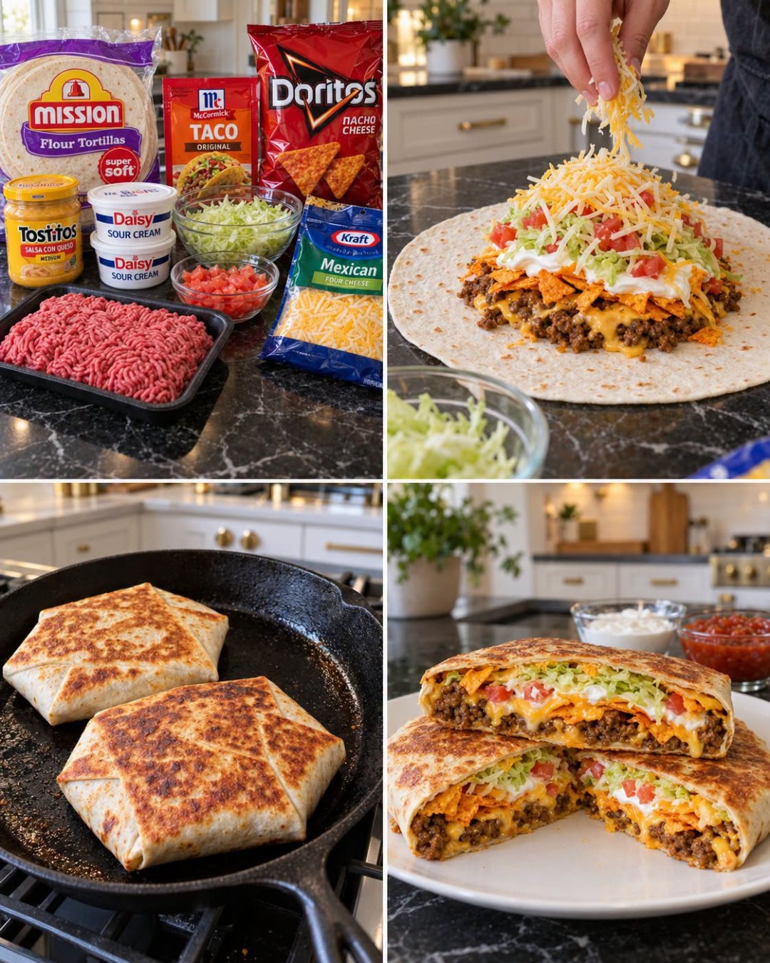 Best Crispy Crunch Taco Wrap Melts: Easy Dinner Recipe