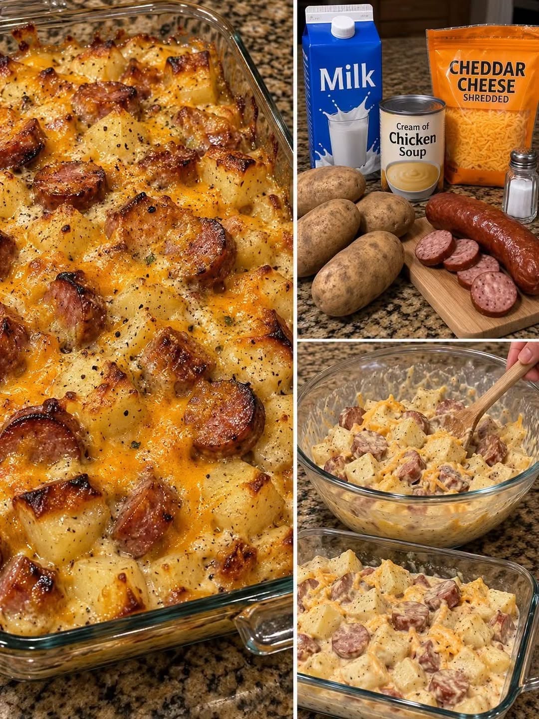 The Best Loaded Sausage Potato Bake Casserole Recipe