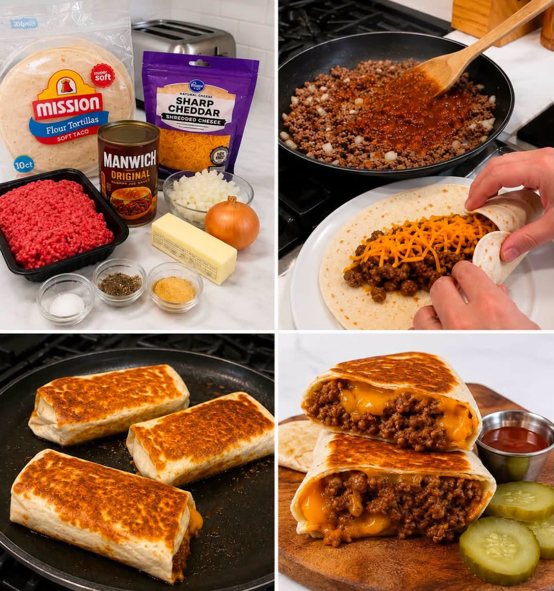 Delicious Grilled Sloppy Joe Burritos - Easy Dinner Recipe