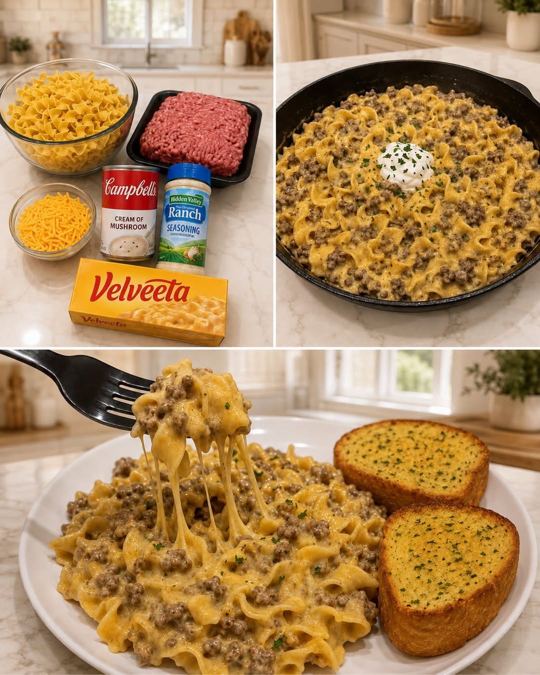 Easy Cheesy Ranch Beef Noodles for a Quick Dinner