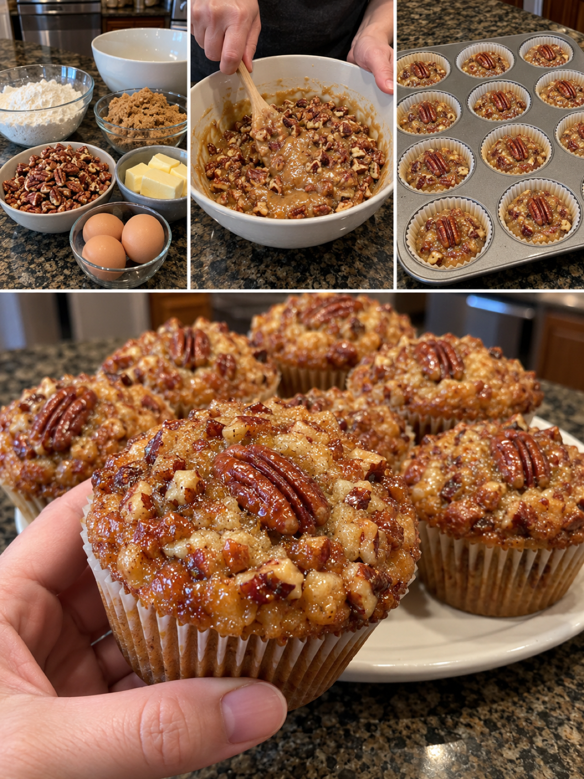 Easy Pecan Pie Muffins Recipe - Deliciously Sweet Treats
