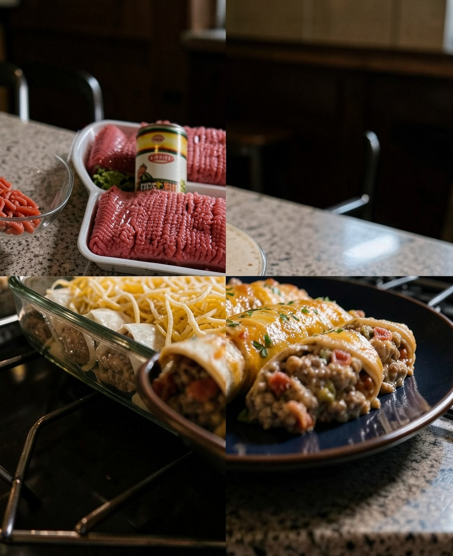The Best Creamy Cheesy Beef Enchiladas for Family Dinner