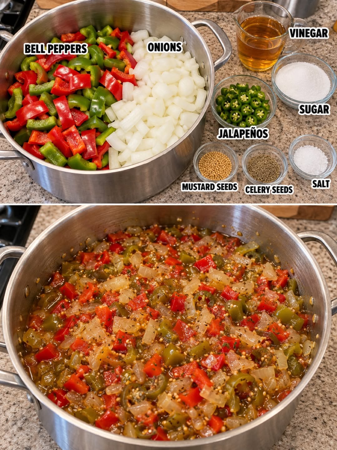 Homemade Pickled Pepper and Onion Relish Recipe