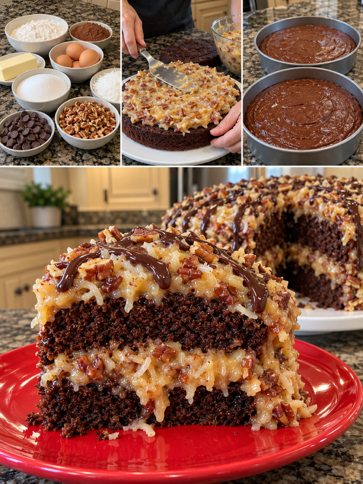 Easy Gooey German Chocolate Cake Recipe - Best Dessert Ever