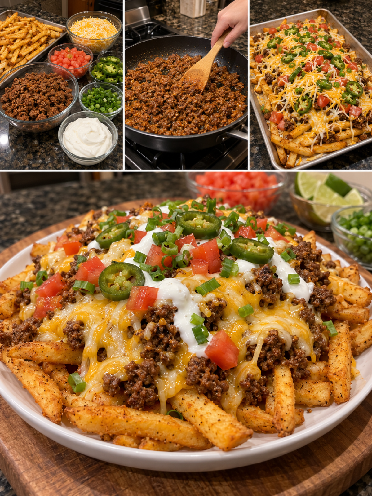 Easy Loaded Cheesy Taco Fries Recipe for Dinner