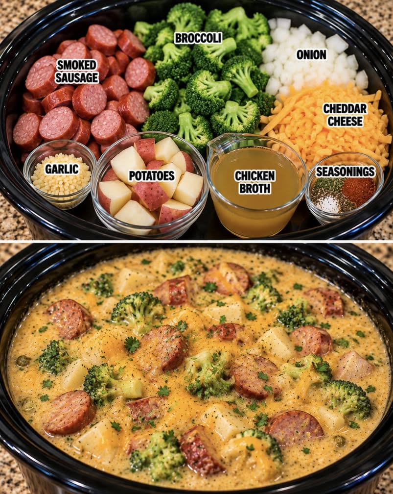 The Best Broccoli Cheddar Soup with Smoked Sausage Recipe