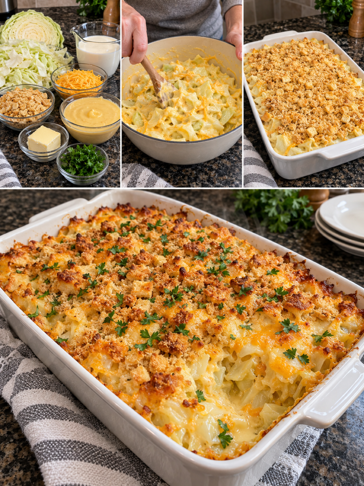 Easy Cheesy Cabbage Casserole: The Best Southern Bake