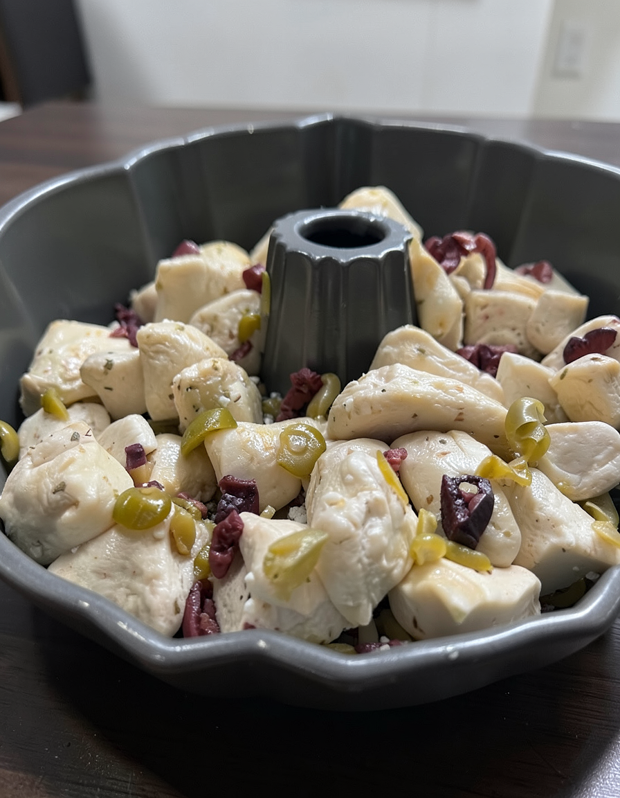 The Best Mediterranean Pull-Apart Bread with Olives