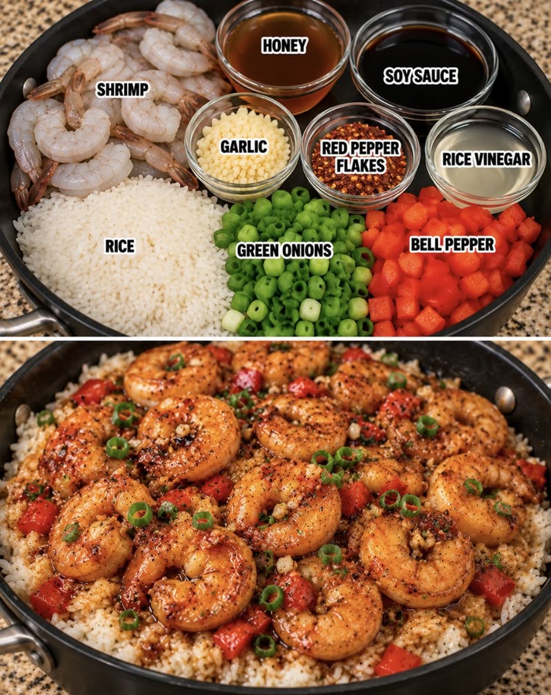 Easy Honey Garlic Shrimp Over Rice - A Flavorful Dinner
