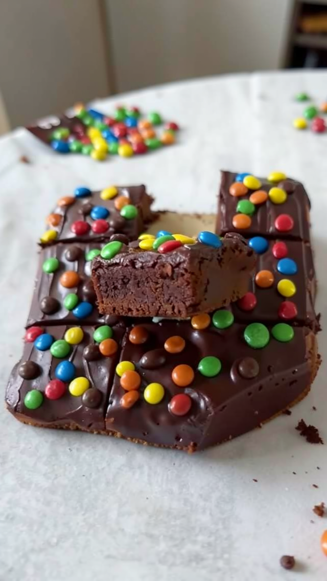 Easy M&M Brownies: Rich, Fudgy Treats with Ganache