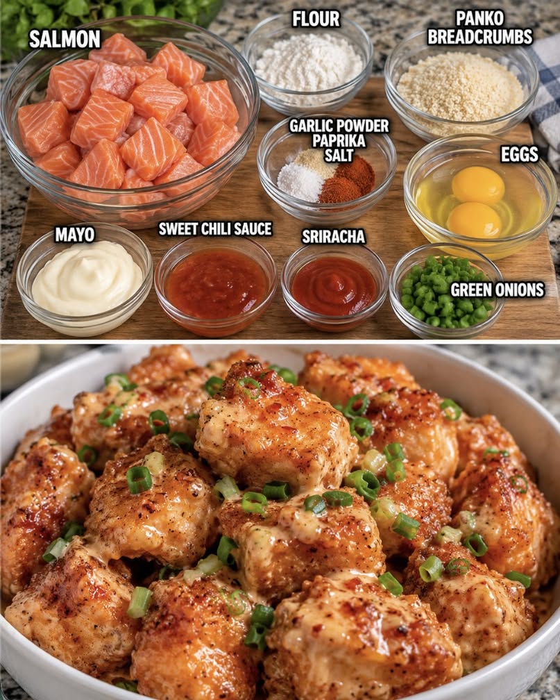 Crispy Bang Bang Salmon Bites: Spicy & Irresistible Appetizer