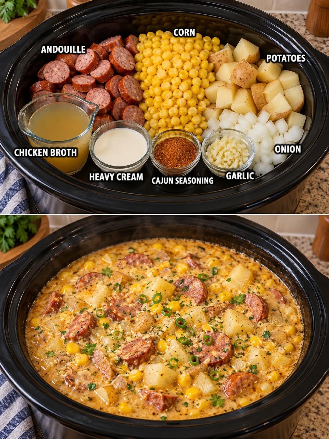 Creamy Cajun Sausage & Corn Soup: A Hearty Comfort Dish