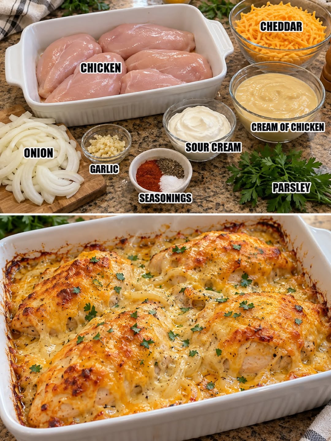 Easy Smothered Cheesy Baked Chicken for Comfort Food Lovers