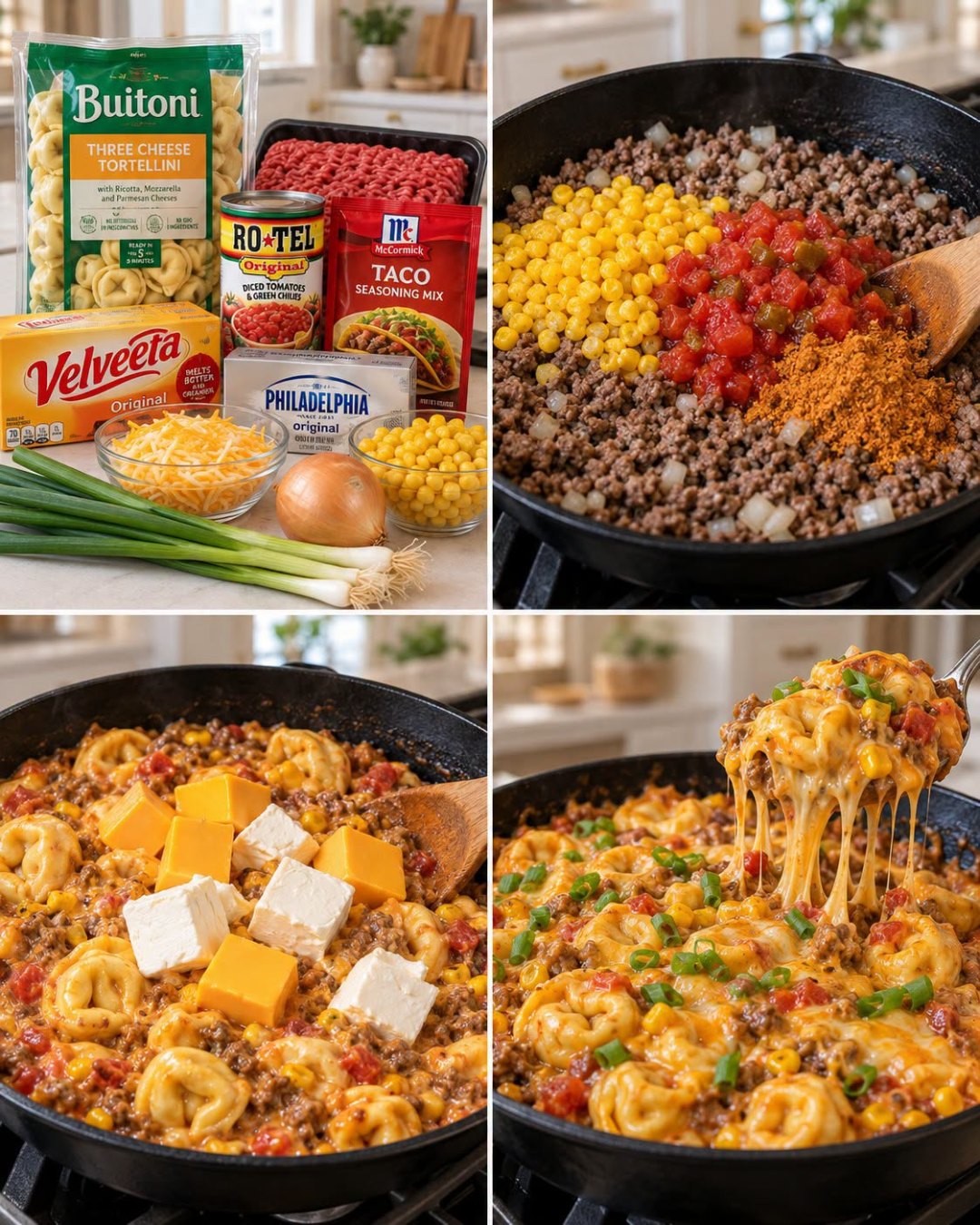 Easy Loaded Taco Queso Tortellini for Quick Dinner Delight