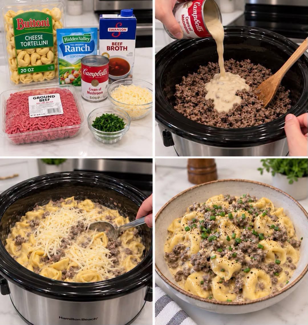 Creamy Beef & Cheese Tortellini: A Comforting Dinner Delight