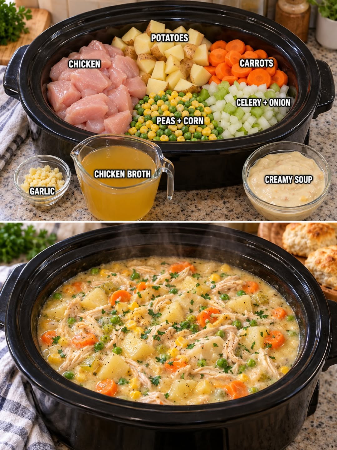 Easy Crockpot Chicken Pot Pie Soup for Comforting Dinners