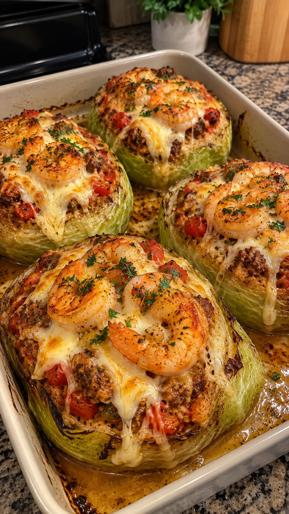 Easy Shrimp and Beef Stuffed Cabbage Rolls Recipe
