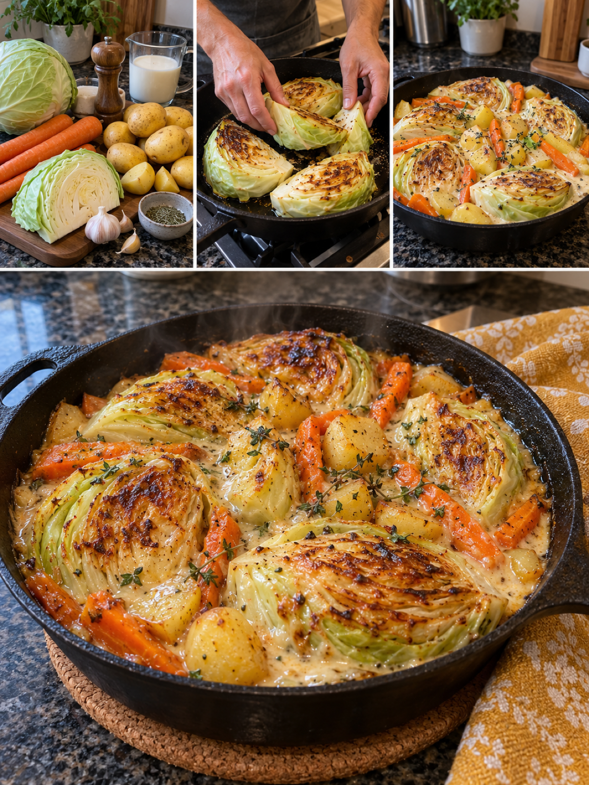 Easy Melt Away Creamy Cabbage Recipe for Dinner Delight
