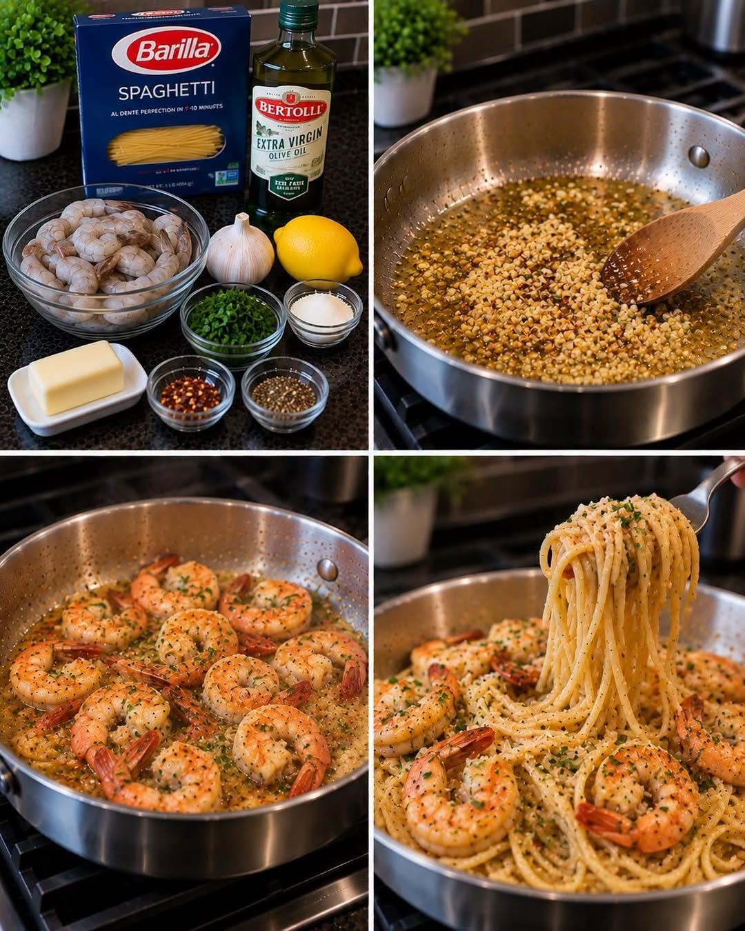 Easy Garlic Shrimp Spaghetti: Buttery, Juicy & Delicious