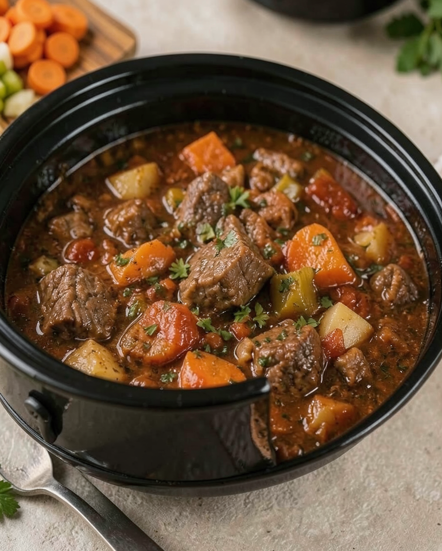 Easy Slow Cooker Vegetable Beef Soup for Cozy Dinners