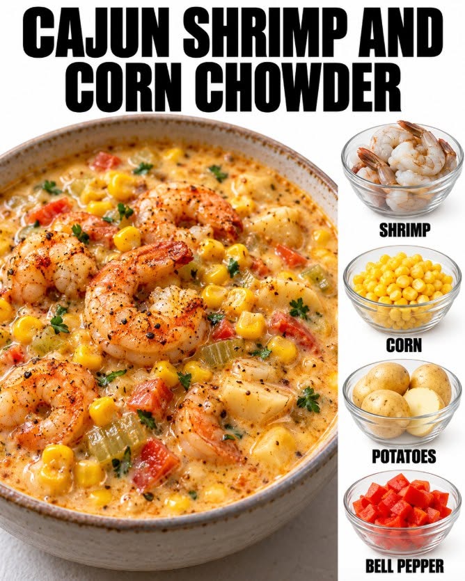The Best Cajun Shrimp and Corn Chowder Recipe Ever