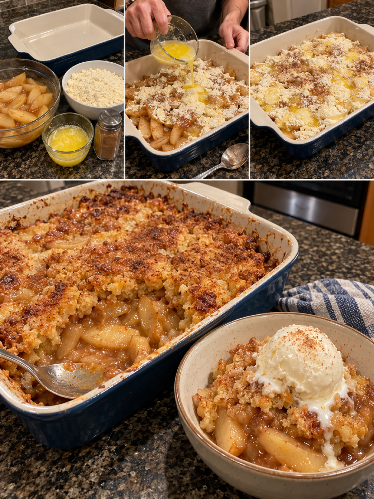 Easy Apple Cinnamon Dump Cake Recipe - Just 4 Ingredients!