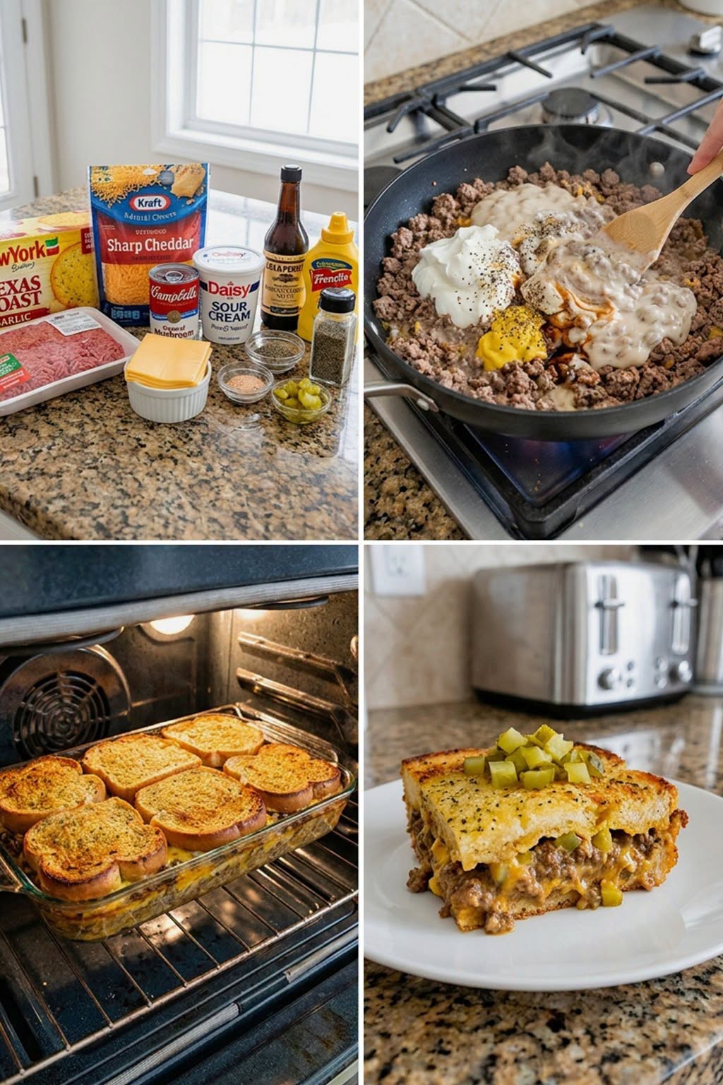 The Best Cheeseburger Texas Toast Casserole Recipe Ever