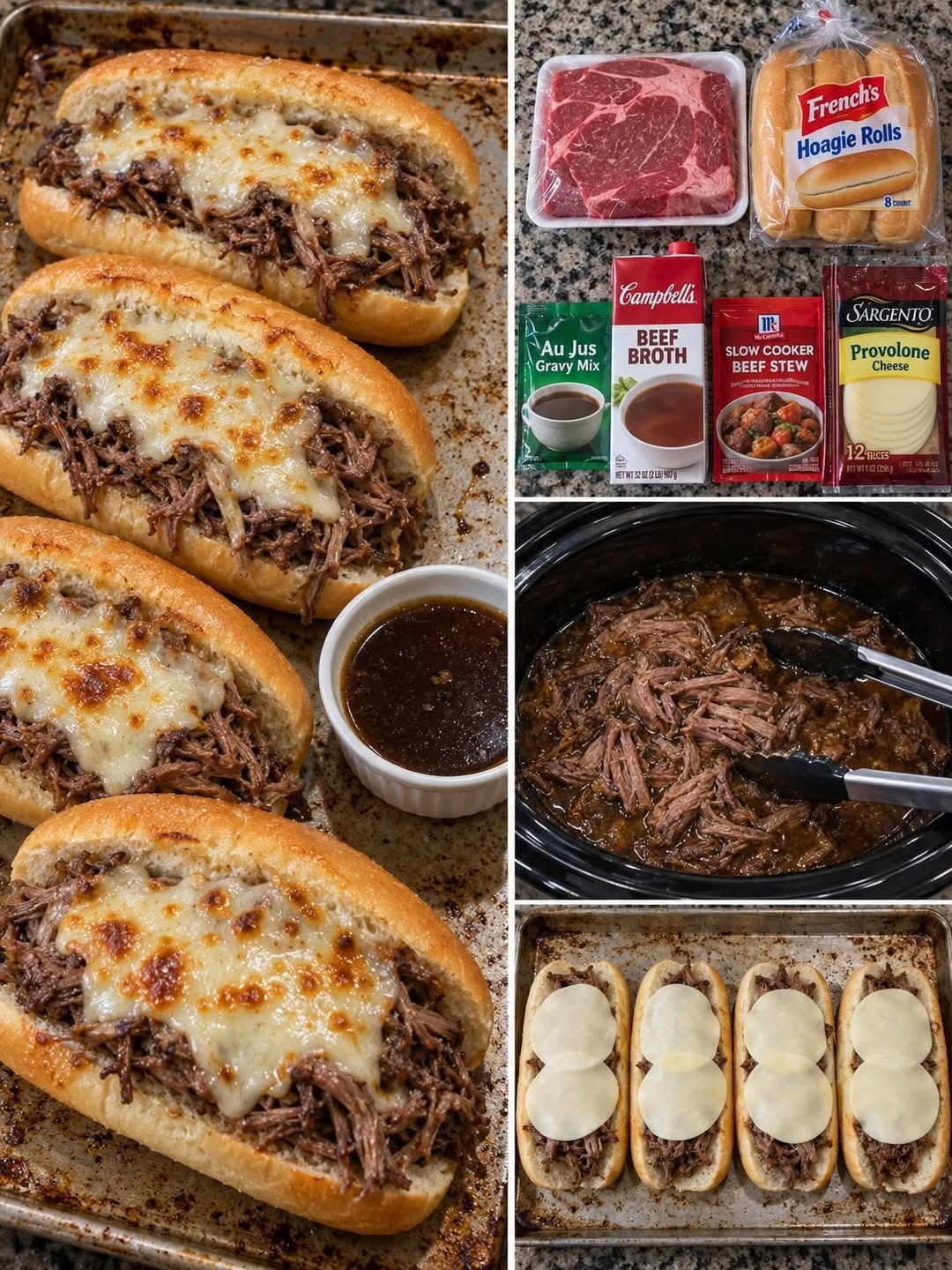 Ultimate Easy French Dip Sandwiches with Tender Beef
