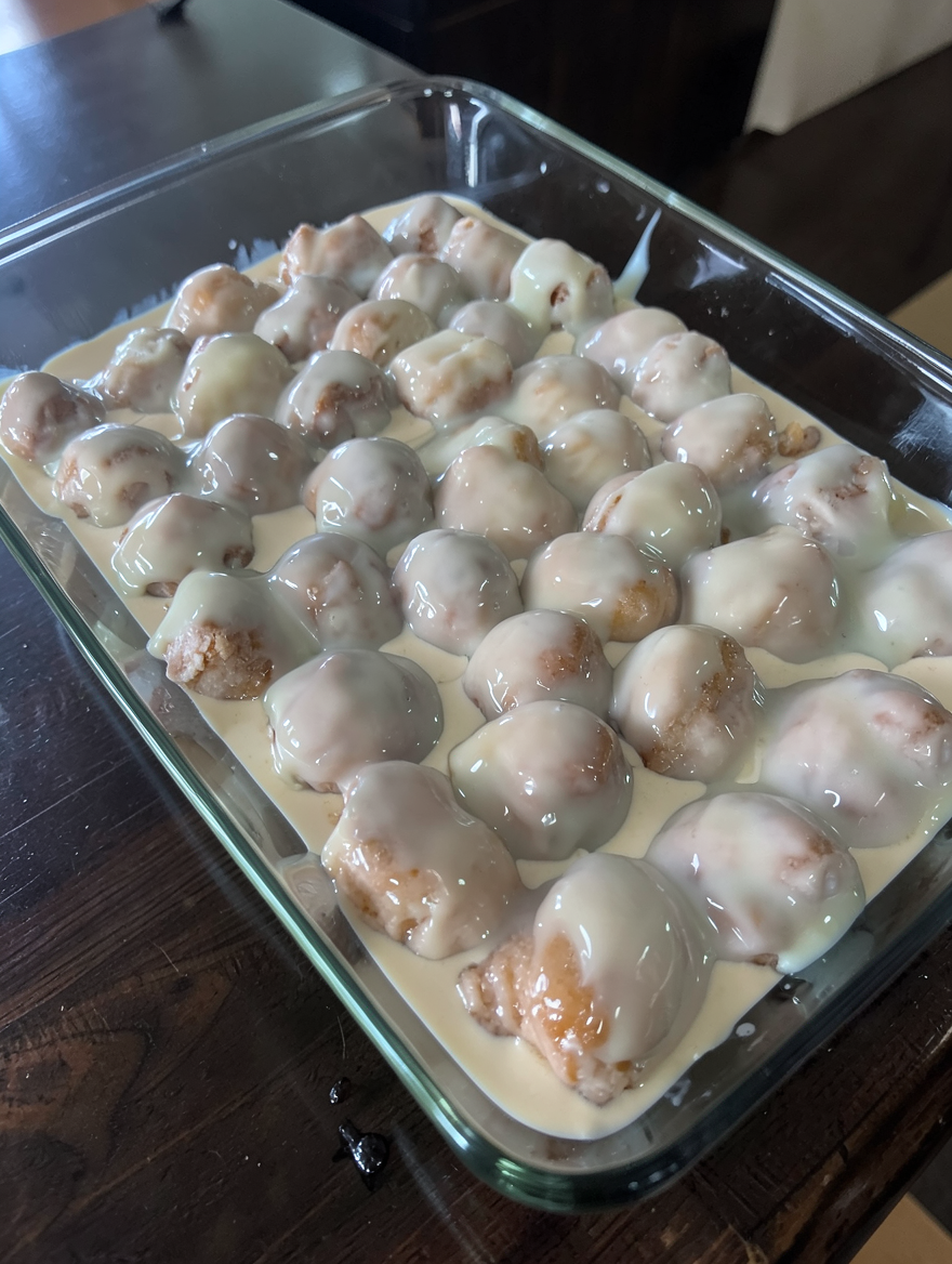 Decadent Glazed Donut Hole Casserole: Easy Dessert Delight