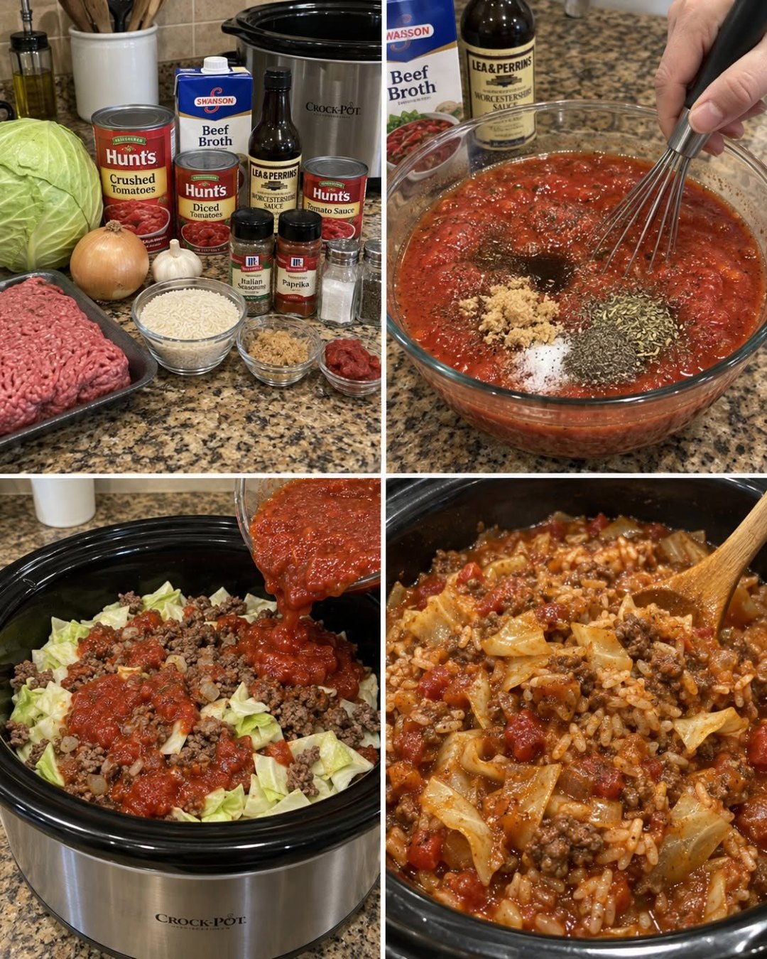 Easy Crock Pot Unstuffed Cabbage Rolls Recipe for Dinner