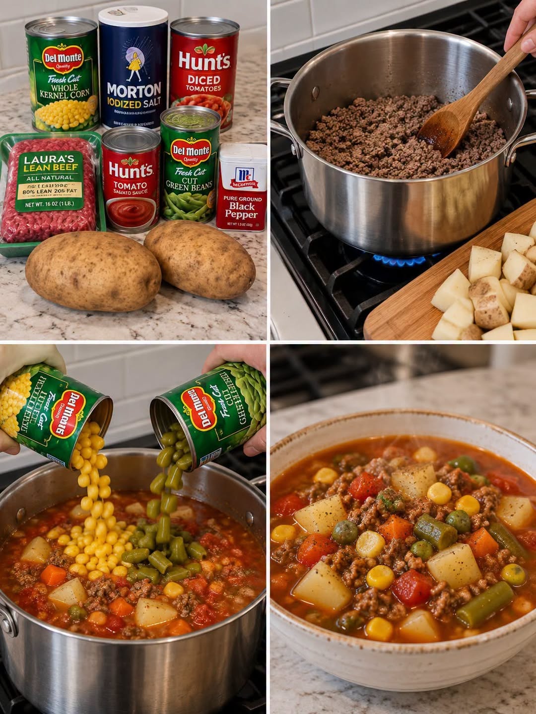 Easy Hearty Beef & Garden Vegetable Soup Recipe