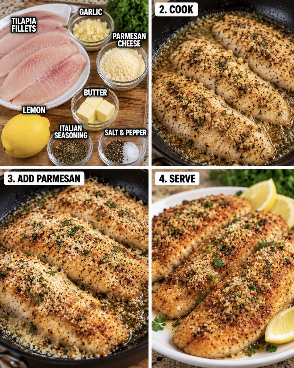Easy Garlic Parmesan Tilapia Recipe for Seafood Lovers