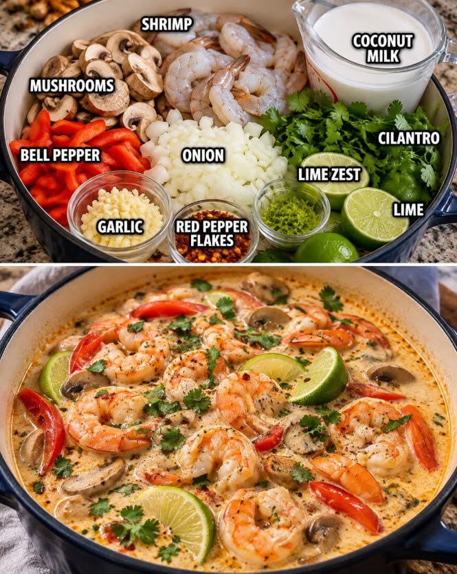 Creamy Coconut Lime Shrimp Soup: A Flavorful Dinner Delight