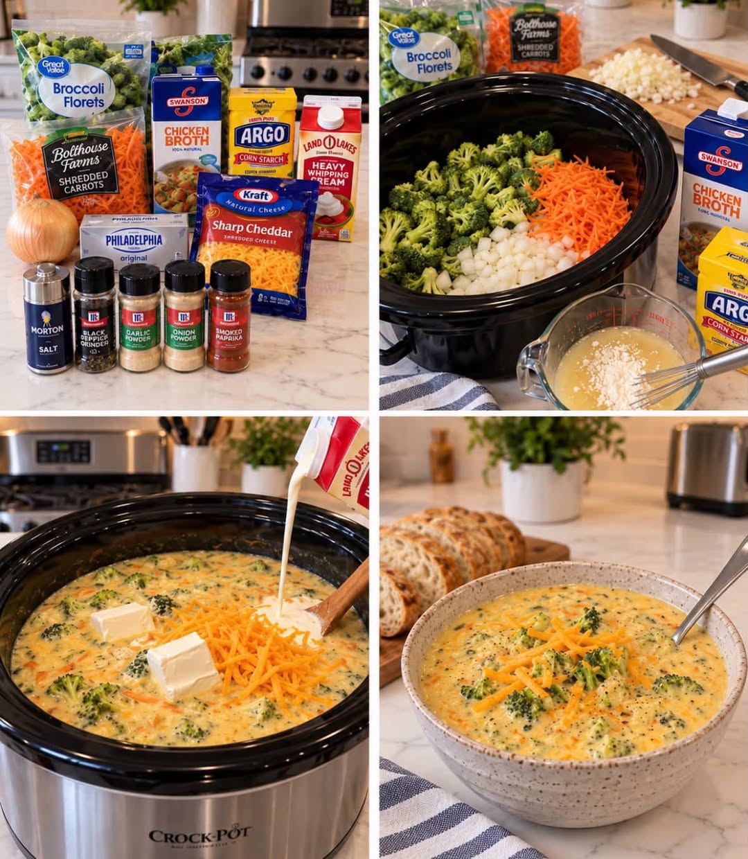 Easy Slow Cooker Broccoli Cheddar Soup Recipe for Comfort