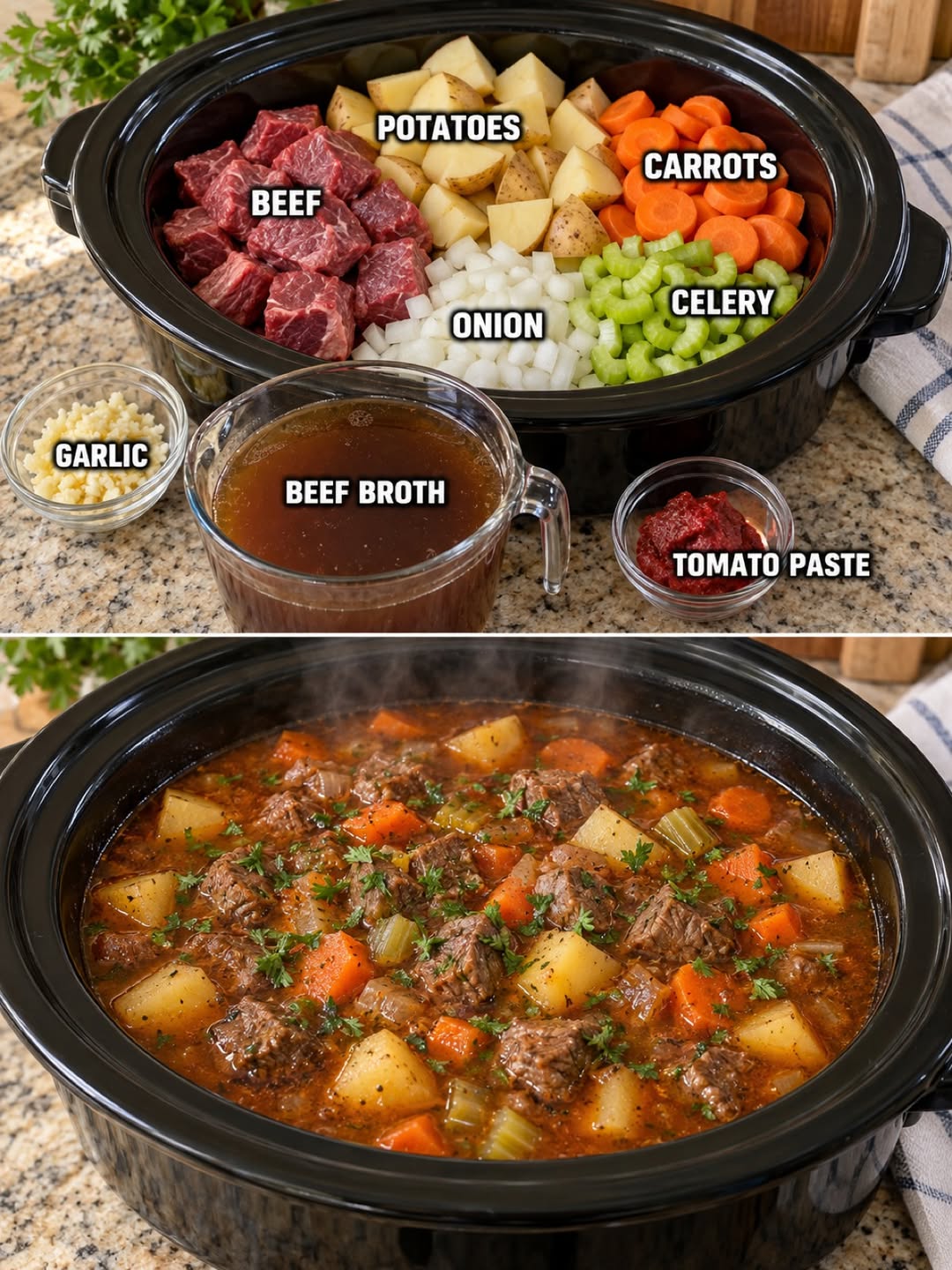 Hearty Slow Cooker Beef & Vegetable Soup for Comfort Food Lovers
