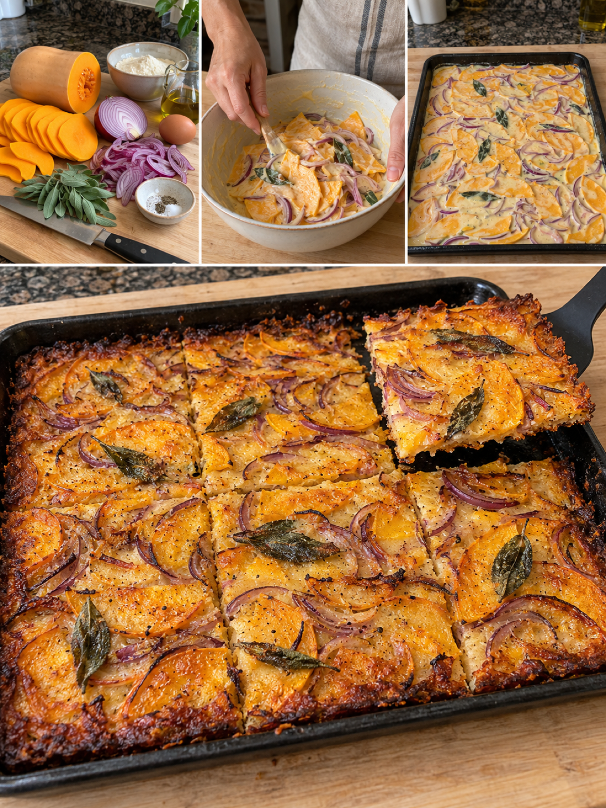 Easy Butternut Squash Scarpaccia Recipe for Dinner