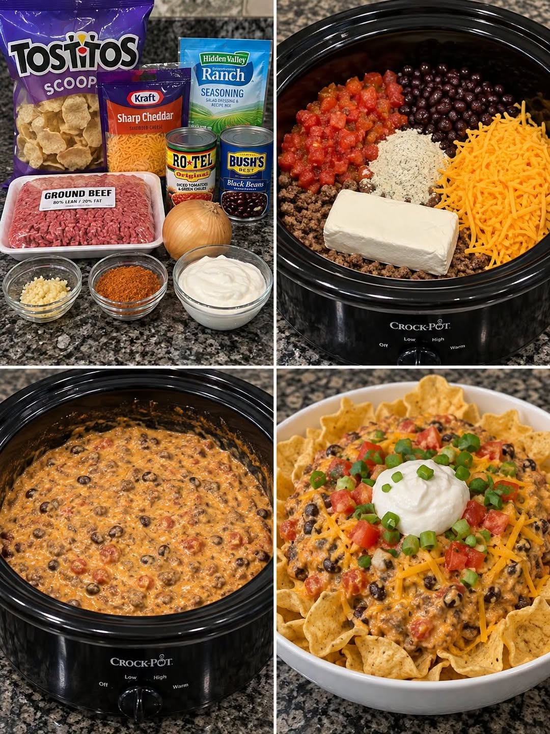 Easy Crockpot Cheesy Beef Nachos for Ultimate Game Day
