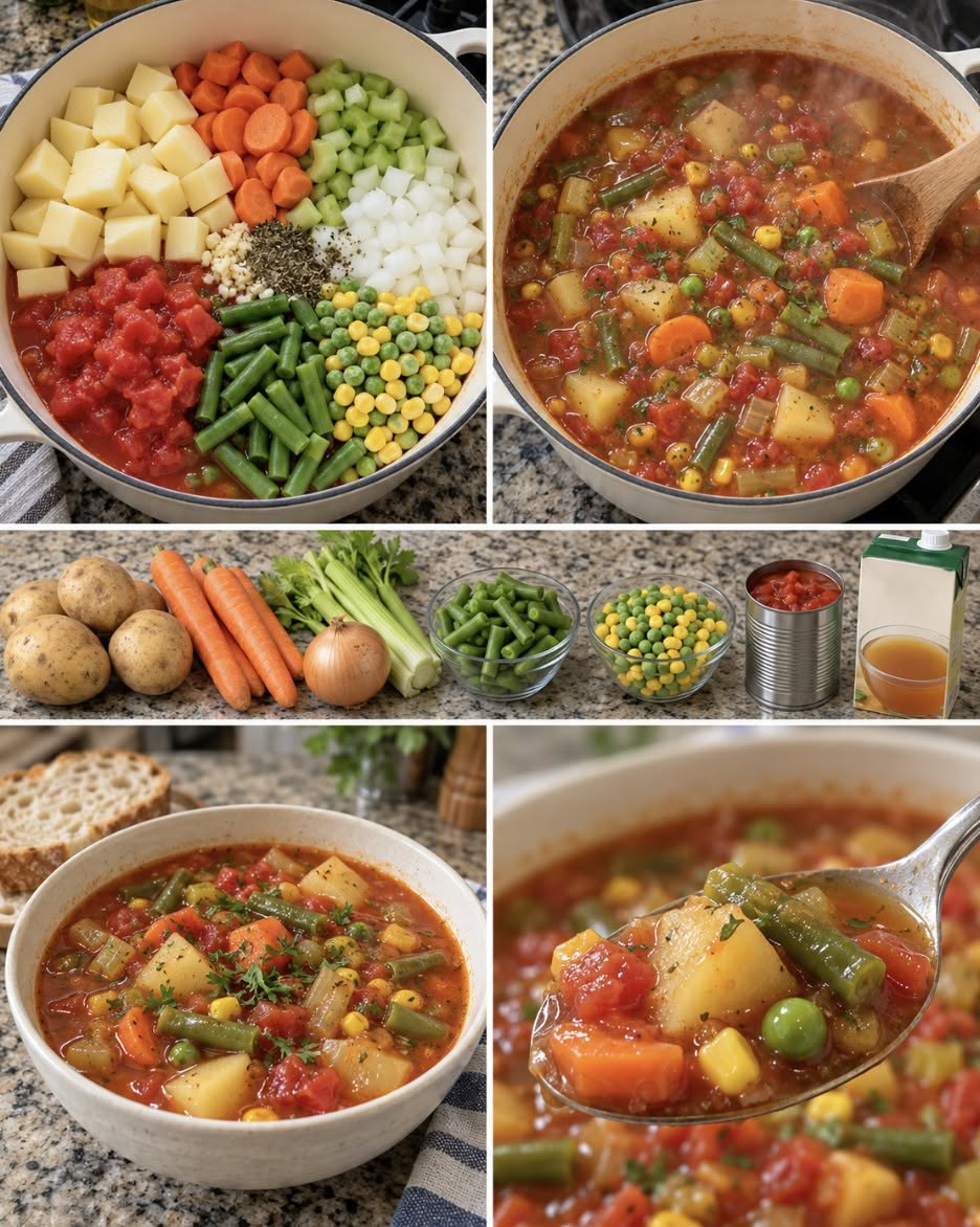 Hearty Old Fashioned Vegetable Soup: Comfort Food Done Right