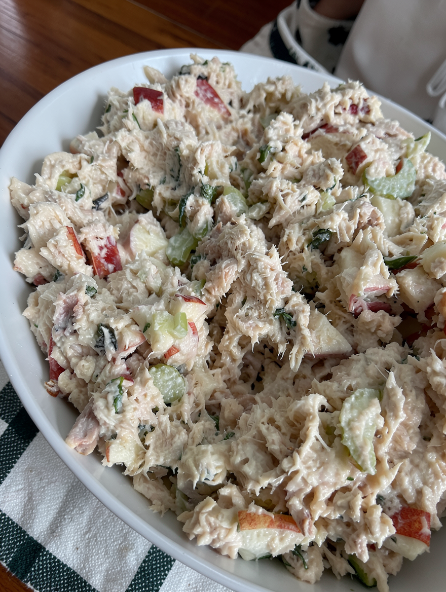 Quick and Easy Tuna Salad with Apples and Celery Recipe