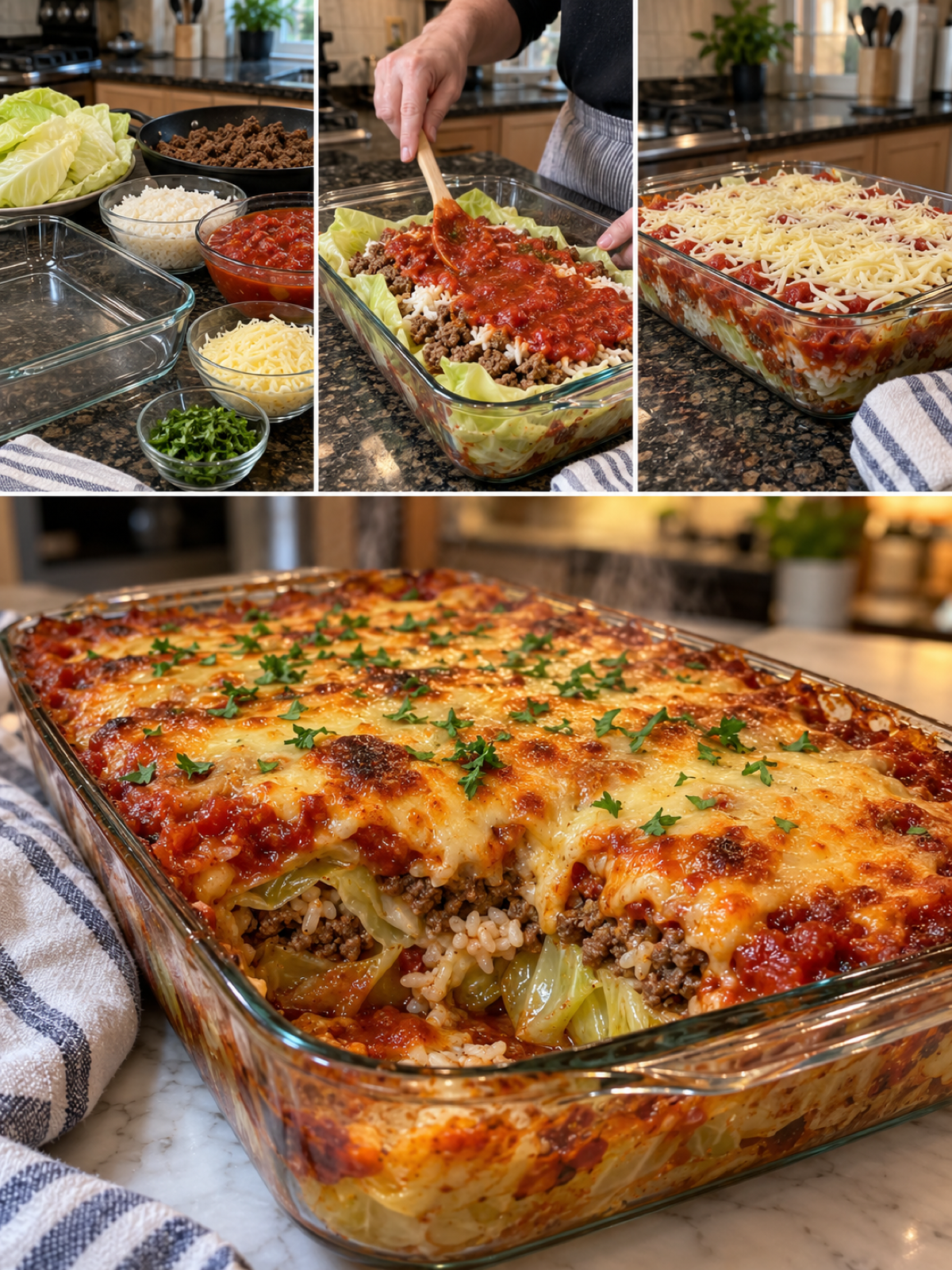 Easy Stuffed Cabbage Roll Casserole: Comforting Dinner Delight