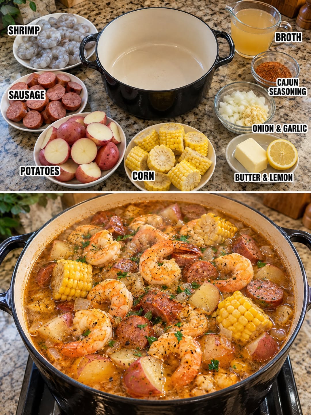 Quick One-Pot Cajun Shrimp Boil Soup Recipe