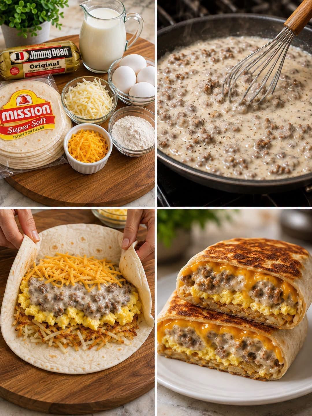 Easy Breakfast CrunchWrap: Hearty Sausage & Eggs Wrap