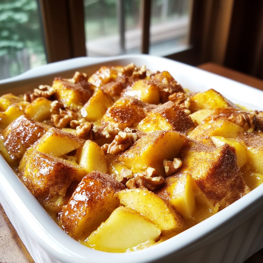 Cinnamon Apple French Toast Casserole Delightful Dish