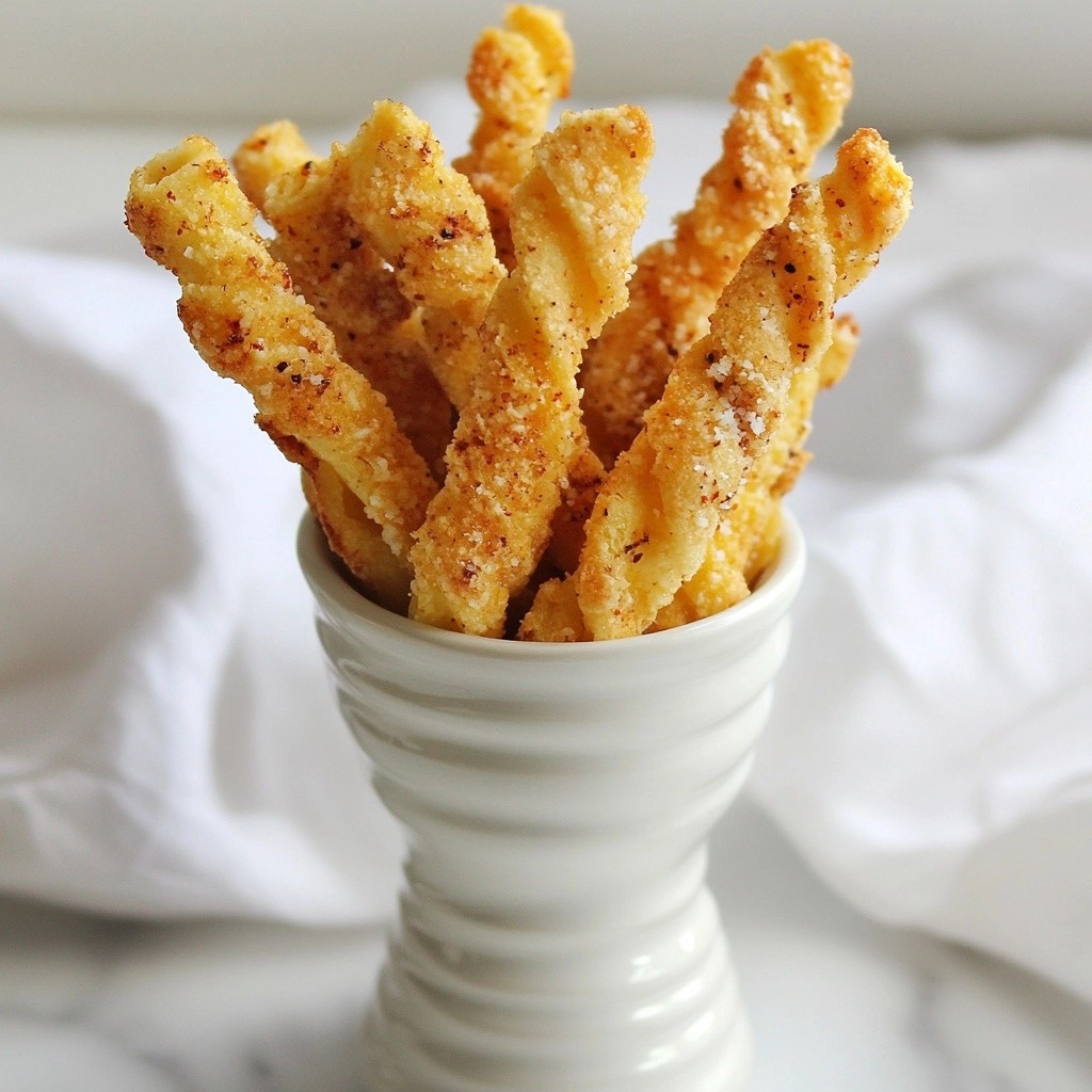 Crunchy Keto Spiced Cheese Straws Easy Snack Recipe