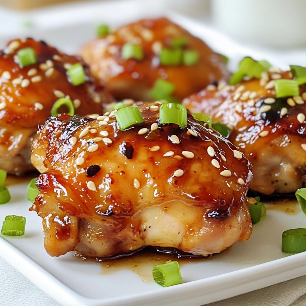Baked Teriyaki Chicken Thighs Flavorful and Easy Recipe