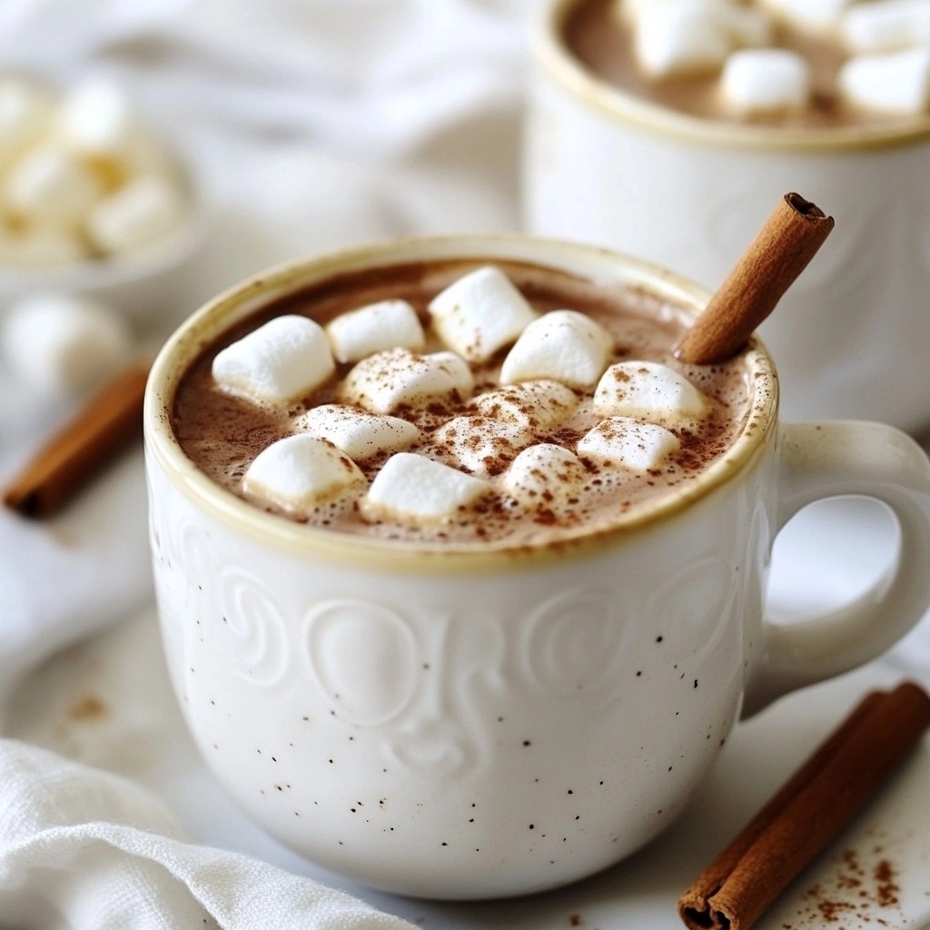 Creamy Spiced Hot Chocolate with Cinnamon Delight