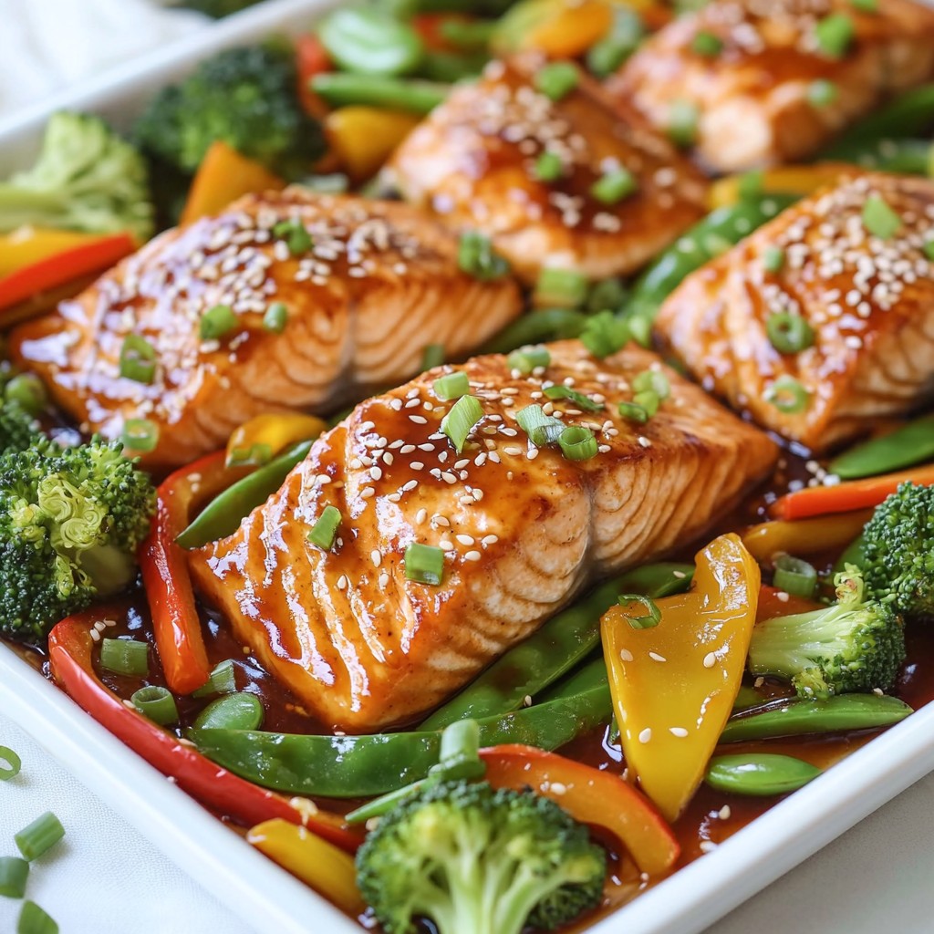 Sheet-Pan Teriyaki Salmon Veggies Easy Flavor Boost