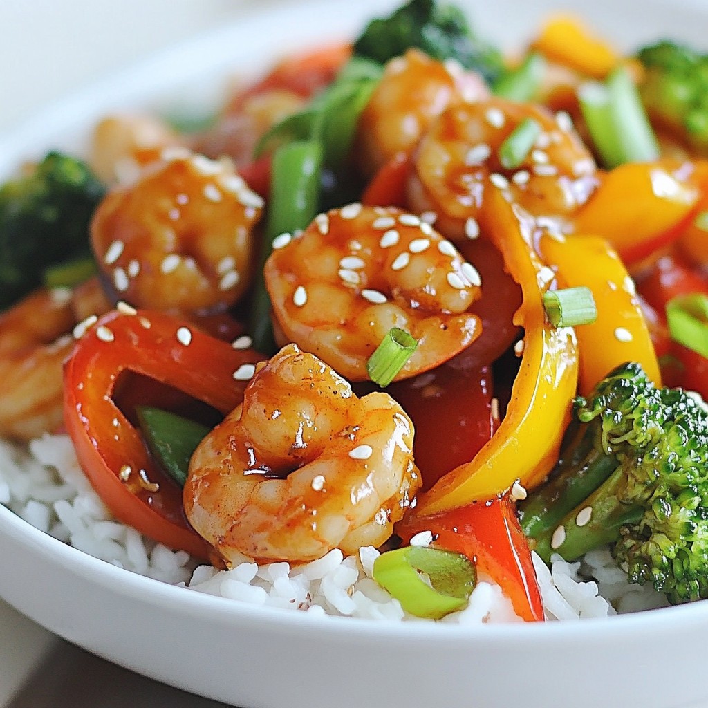 Stir-Fried Sausage and Shrimp with General Tso Boost
